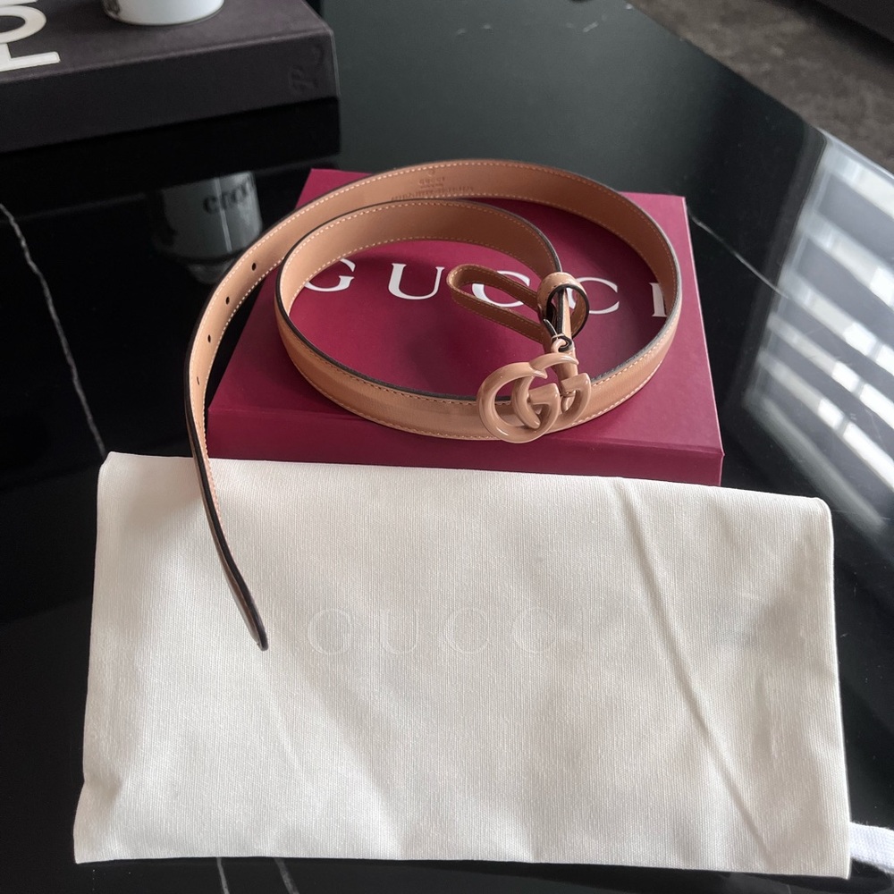 Gucci Beige Leather Belt